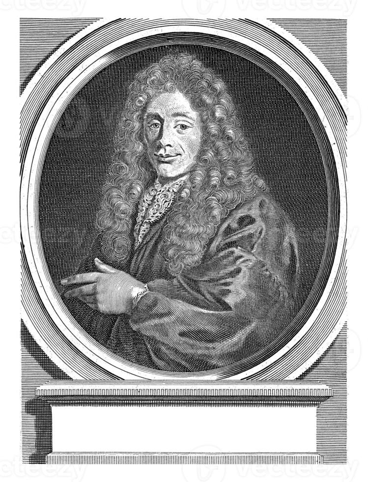 portrait de heydentrijk surkamp, adrien Haelwegh, après David van der plas, c. 1667 - c. 1696 photo