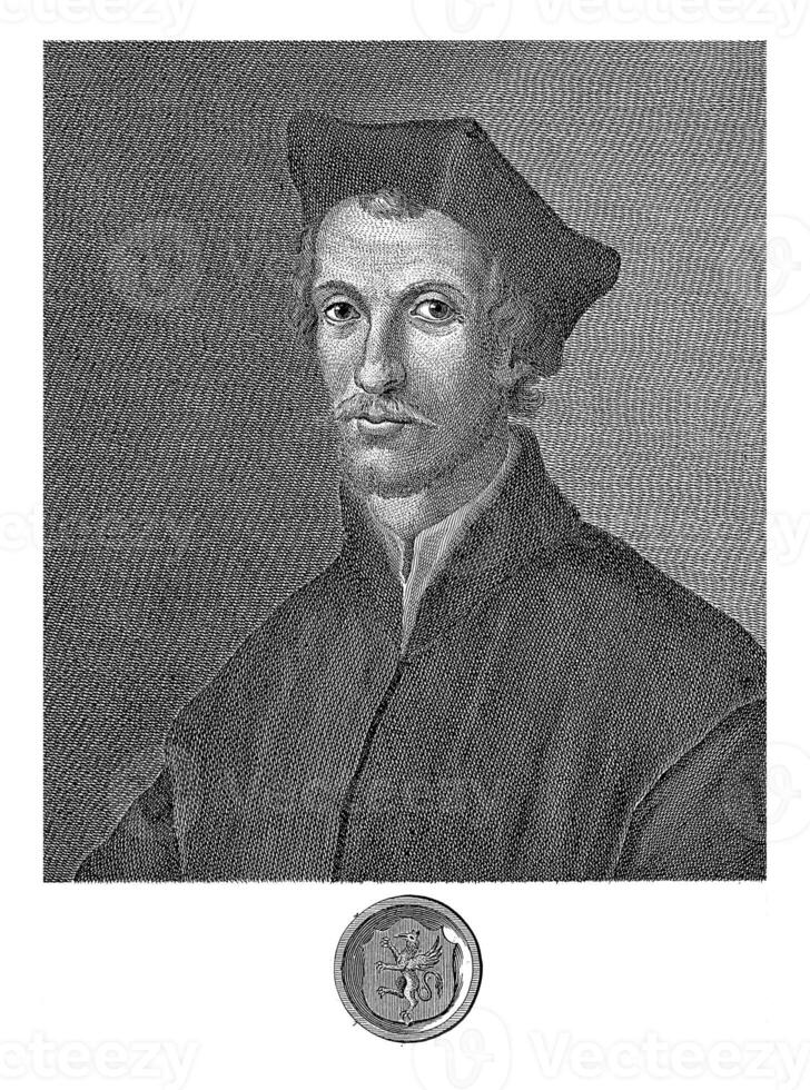 portrait de lodovic martelli, Francesco allegrini, après Giuseppe les zocchis, 1763 photo