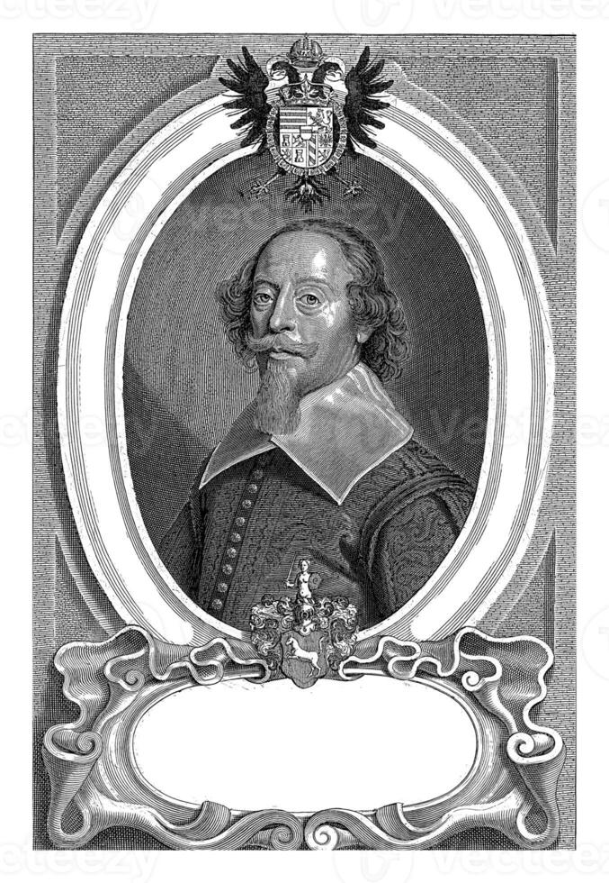 portrait de isaak Volmar, Pierre de jode ii, après anselme van coque, 1628 - 1670 photo