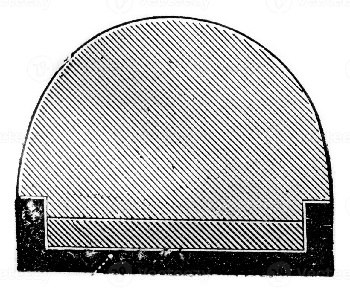 vulcanisé pneu jante, ancien gravure. photo