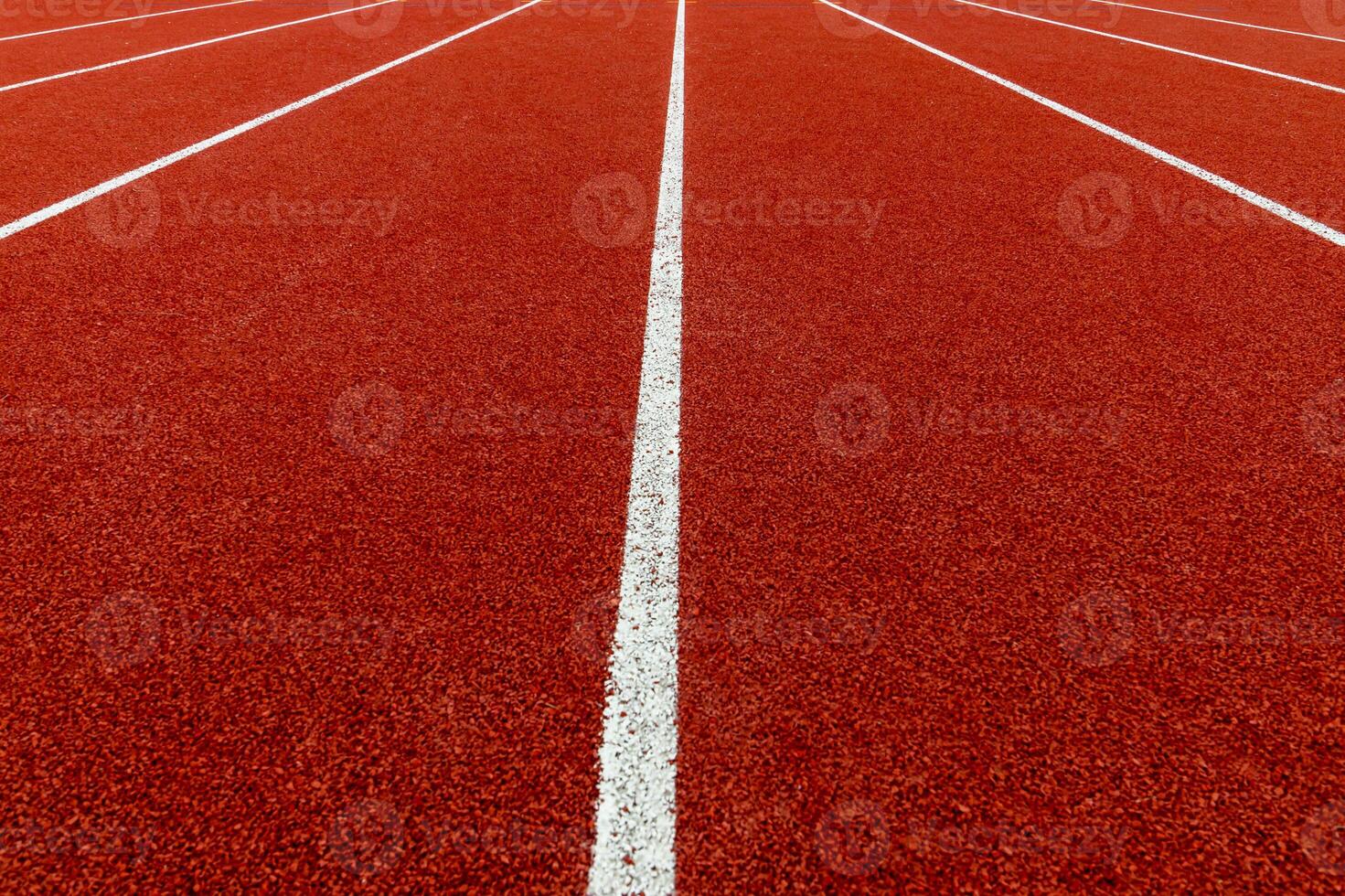 rouge tapis roulant à le stade photo