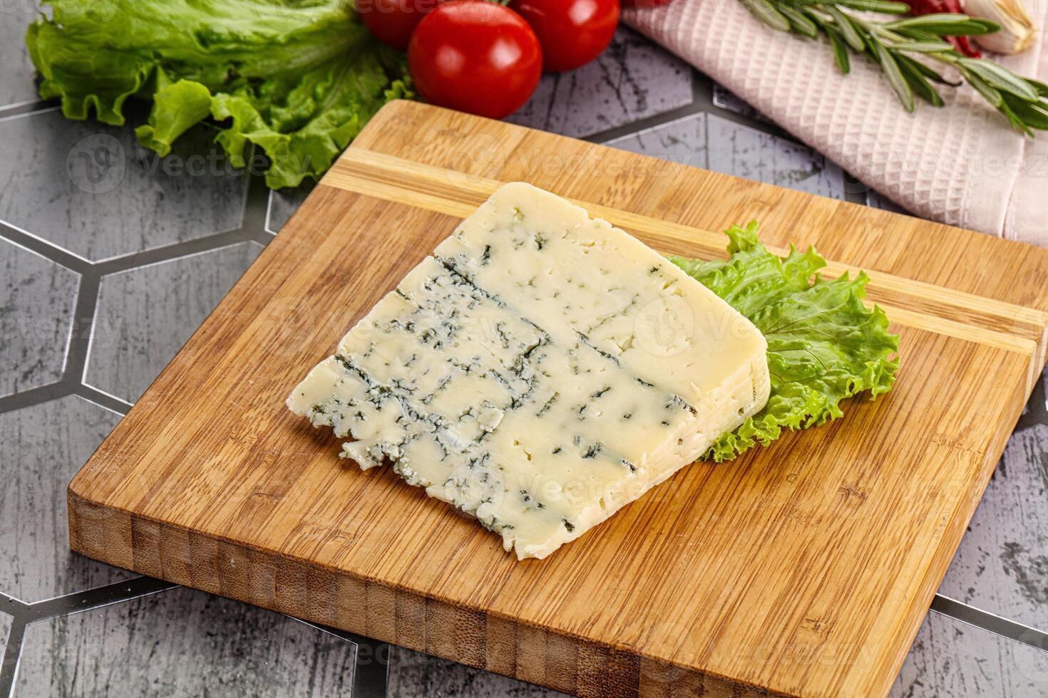 gourmet bleu fromage avec moule photo