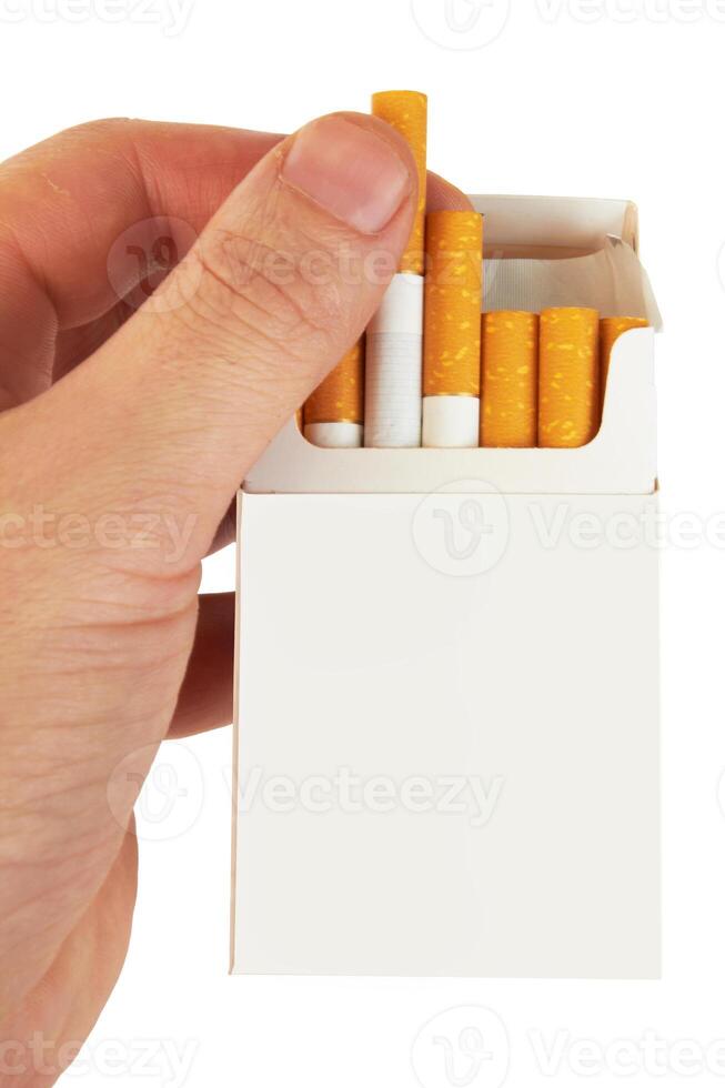 cigarettes à la main photo
