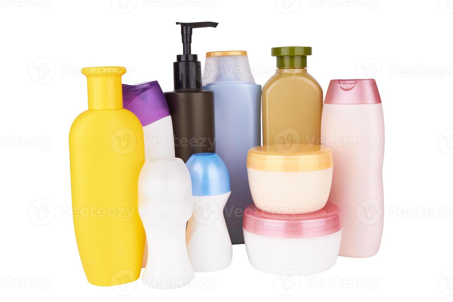 cosmétique des produits sur blanc photo