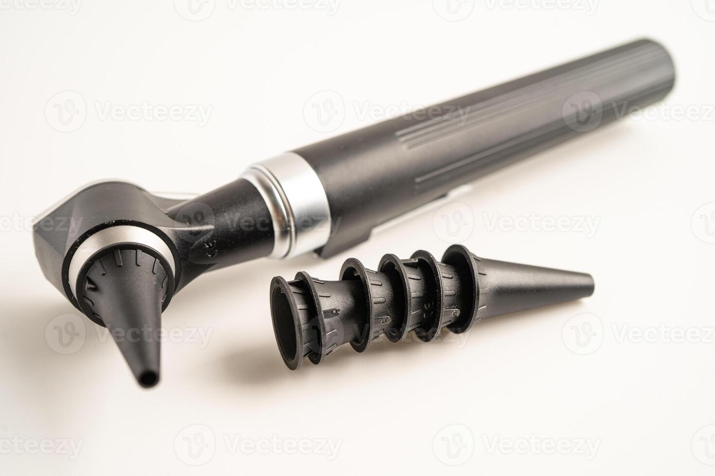 otoscope pour audiologiste ou ent médecin utilisation otoscope vérification oreille et traiter audition perte problème. photo