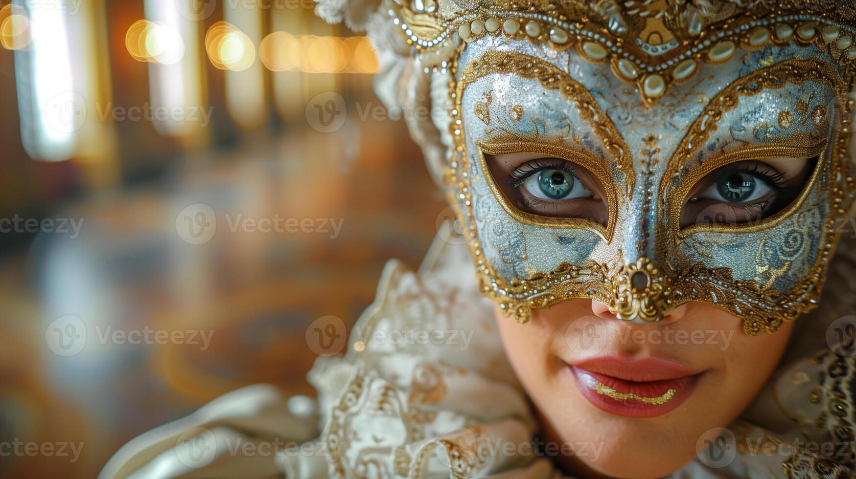 ai généré médiéval français mascarade Balle photo