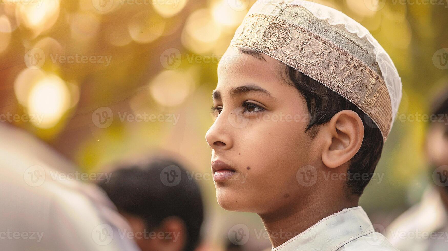 ai généré non identifié Indien peu garçon photo