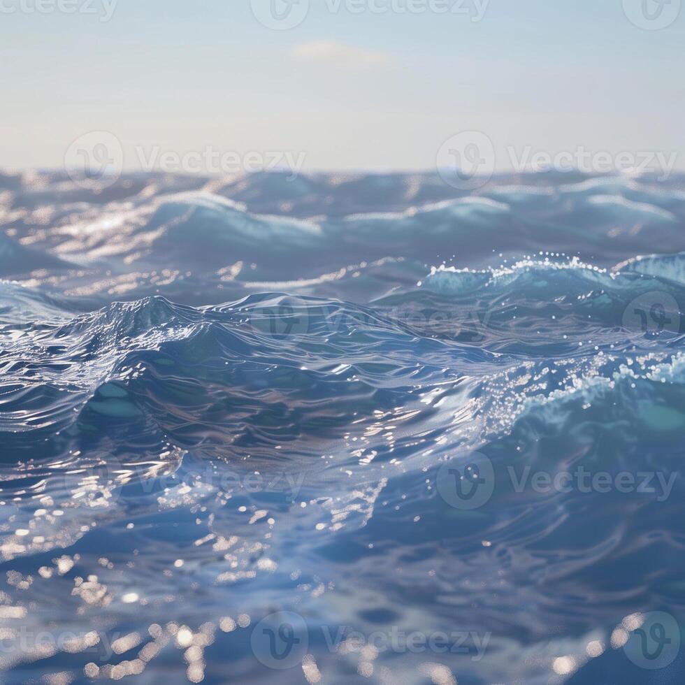 ai généré calmant océan vagues photo