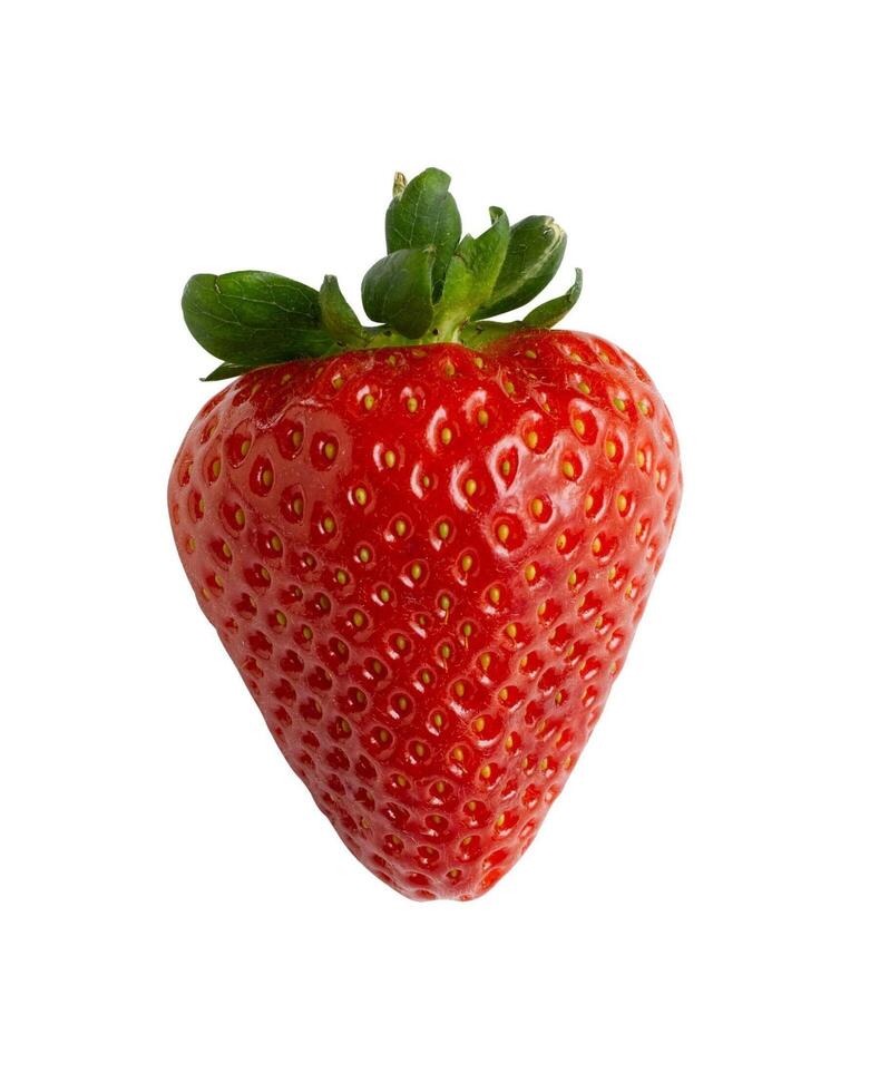 une fraise fruit isolé sur blanc Contexte. photo