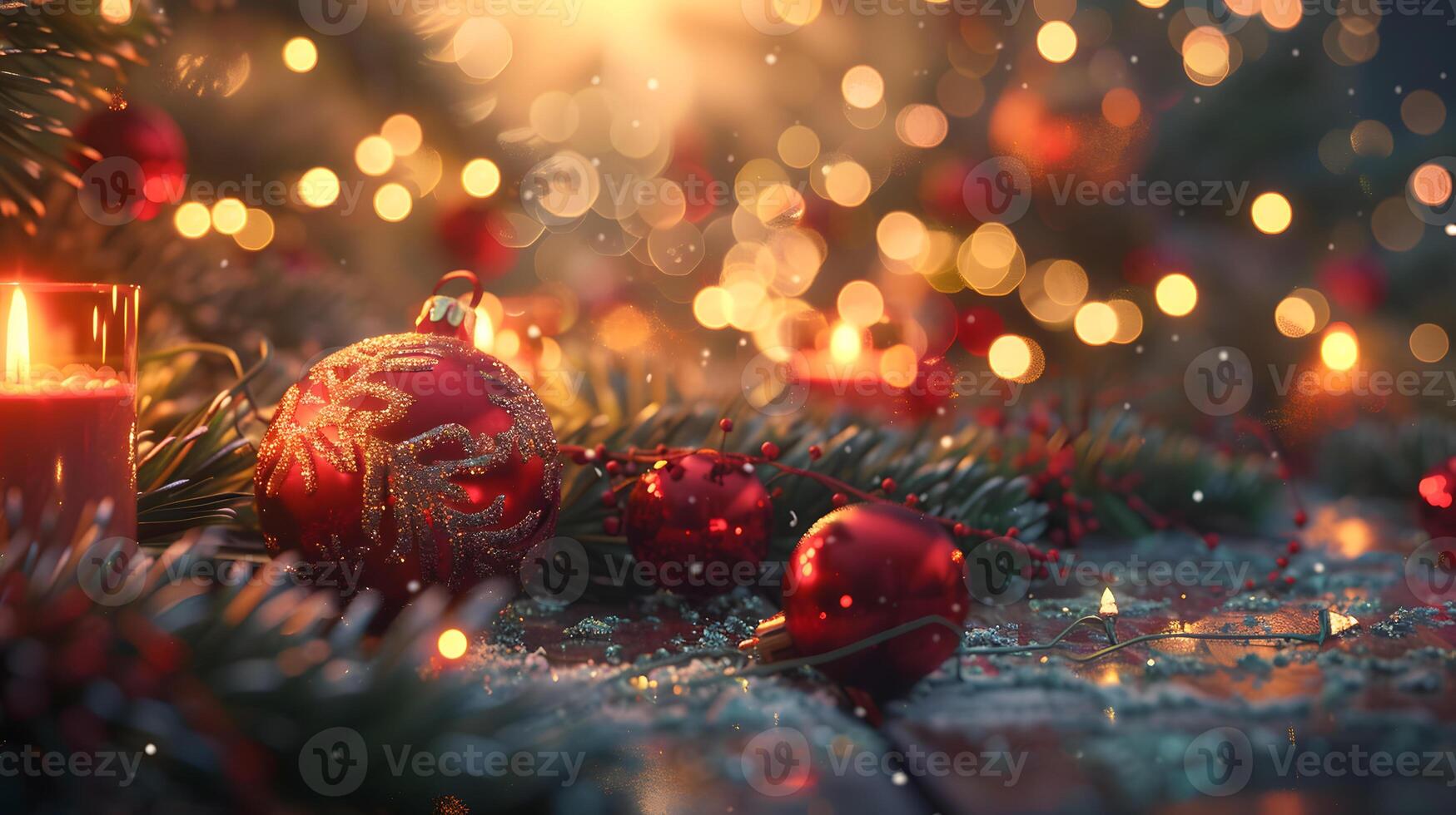 ai généré magnifique coloré de fête Noël Contexte pour votre conception. ai généré photo