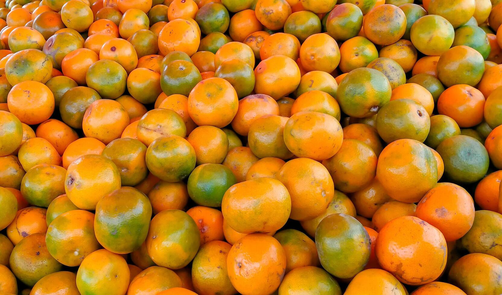 pile de Jaune des oranges photo