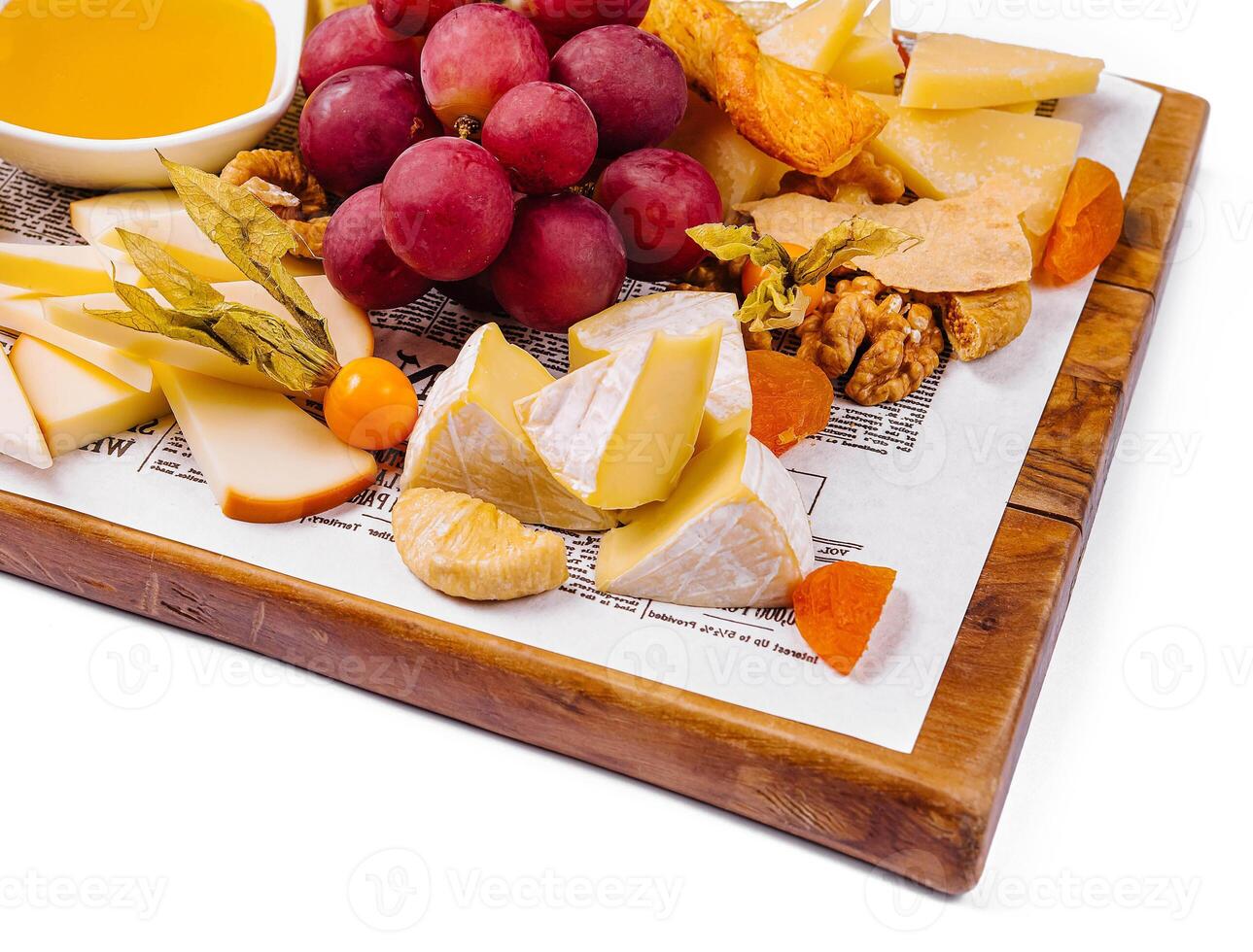 divers les types de fromage avec des fruits photo