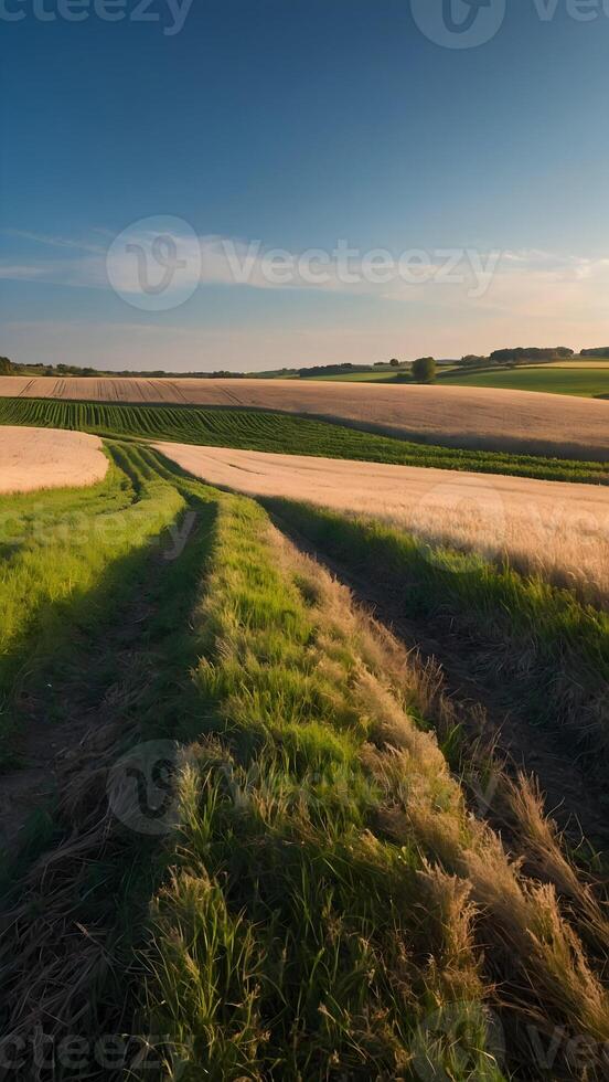 ai généré le roulant collines de Italie photo