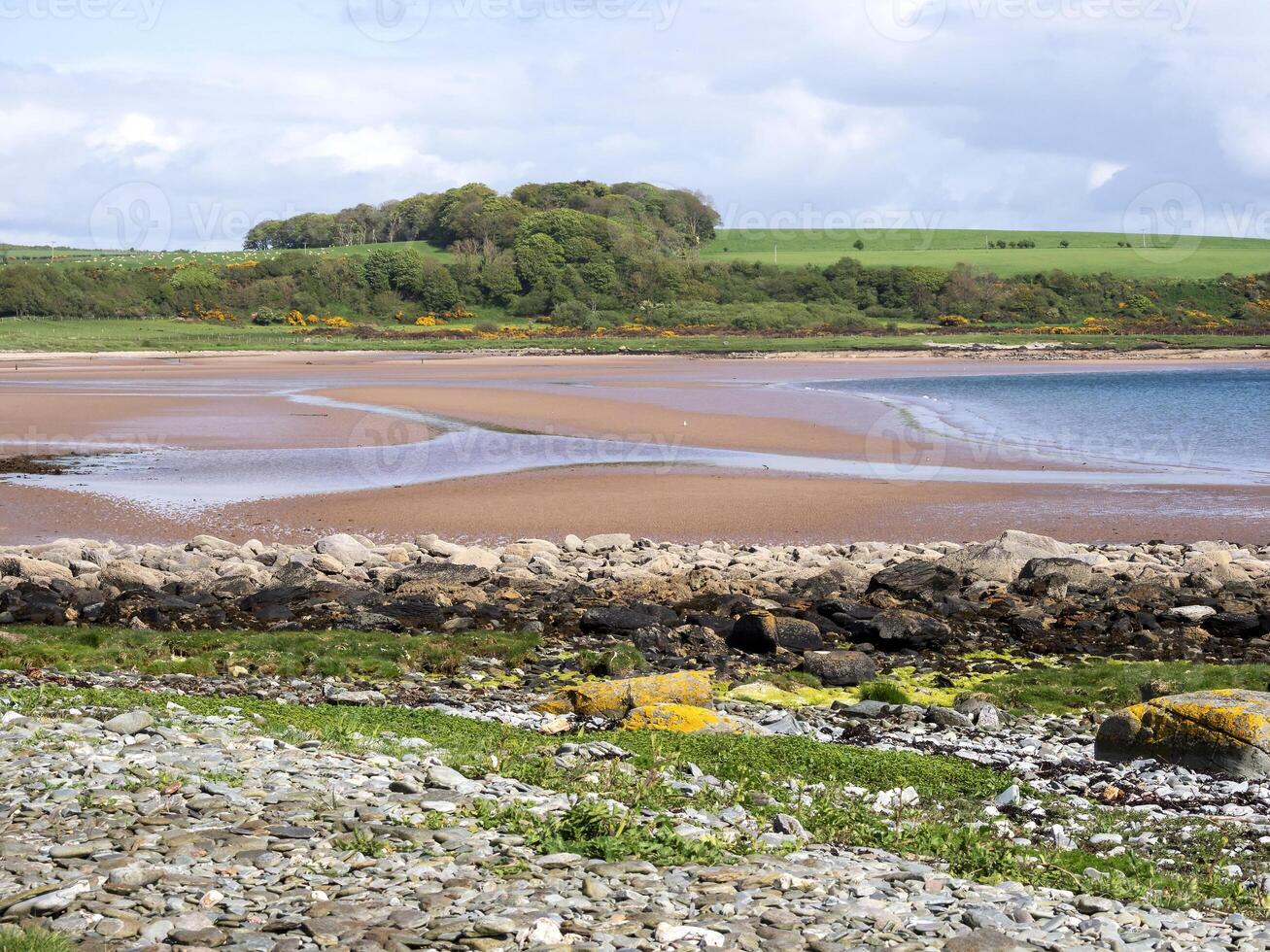 vue de le plage à scalper baie, île de mais, Écosse photo