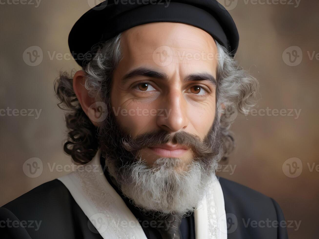 ai généré portrait de le juif homme photo