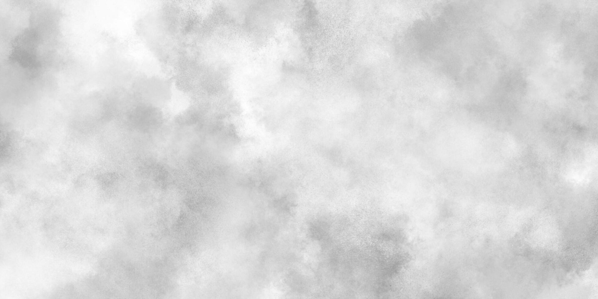 abstrait nuageux argent encre effet blanc papier texture, vieux et granuleux blanc ou gris grunge texture, noir et plus blanc Contexte avec bouffi fumée, blanc Contexte illustration. photo