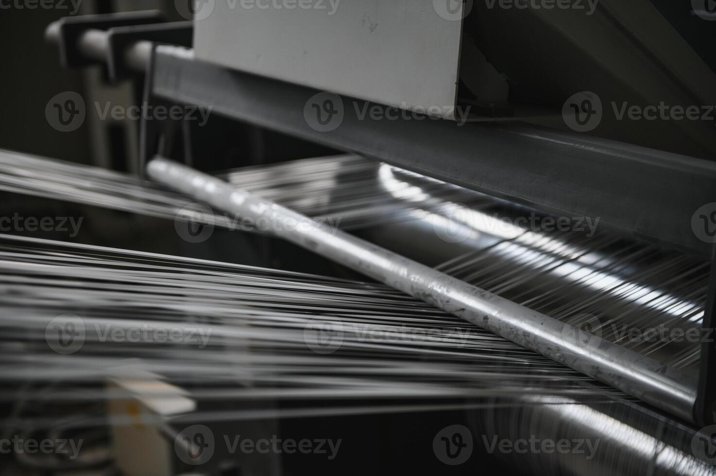 production de polypropylène fil pour fabrication Sacs. photo