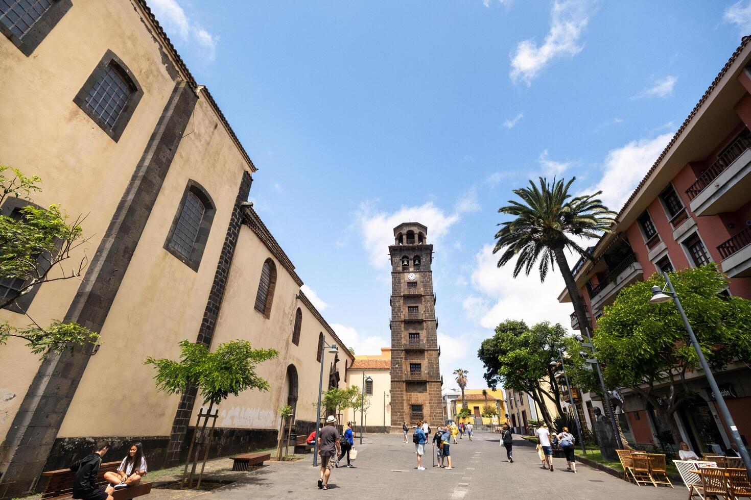 août 1, 2019. la laguna vieux ville centre dans Ténérife, canari îles, Espagne photo