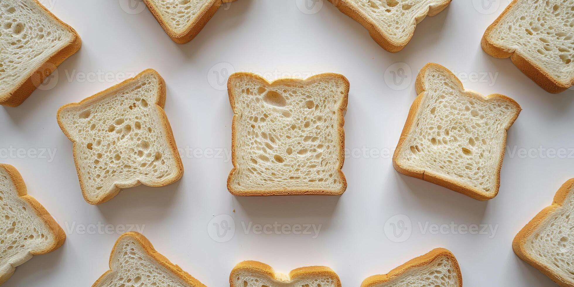 ai généré d'or croûte, chaud cœur fraîchement cuit pain photo