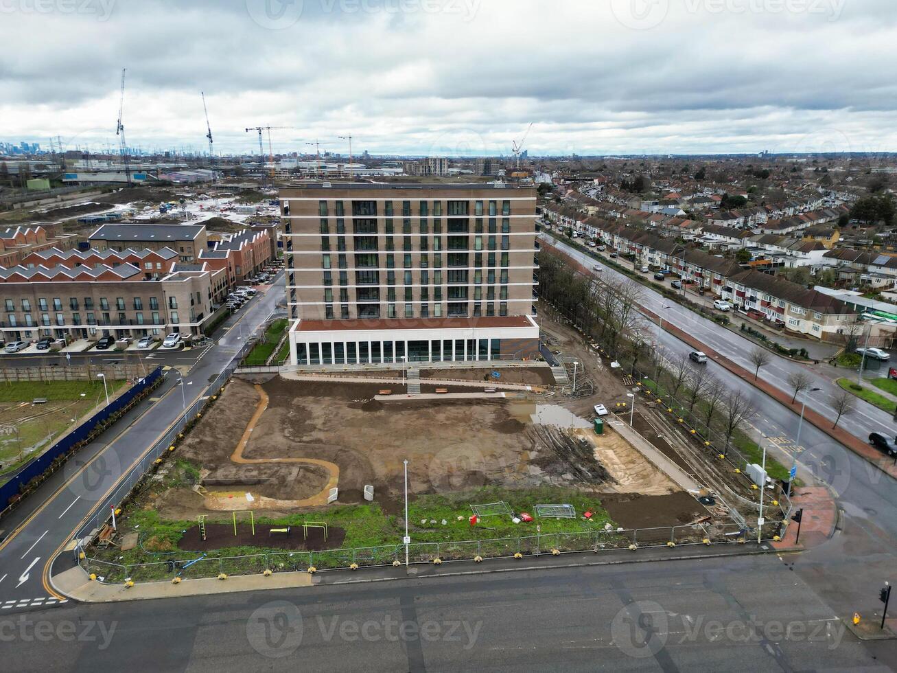 aérien vue de dagenham Londres ville de Angleterre uni Royaume. Mars 2ème, 2024 photo