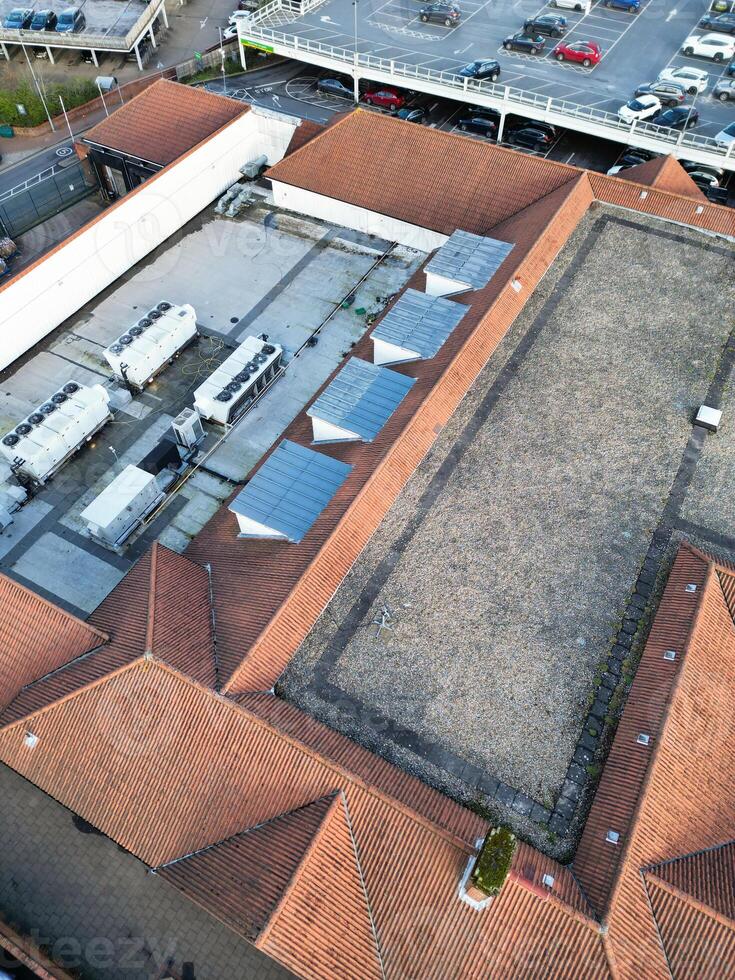 aérien vue de ville centre de welwyn jardin ville de Angleterre Royaume-Uni. Mars 1er, 2024 photo