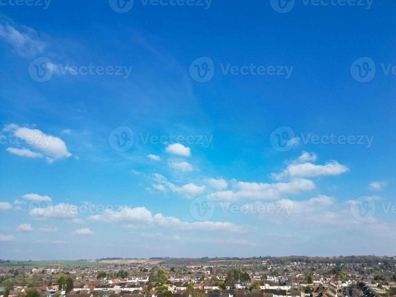 haute angle vue de luton ville de Angleterre photo