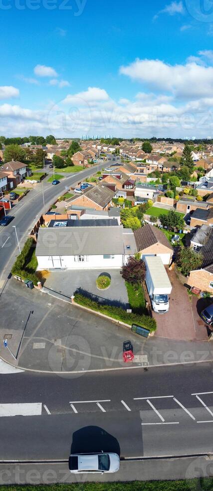 aérien panoramique vue de est luton ville de Angleterre Royaume-Uni. août 17ème, 2023 photo