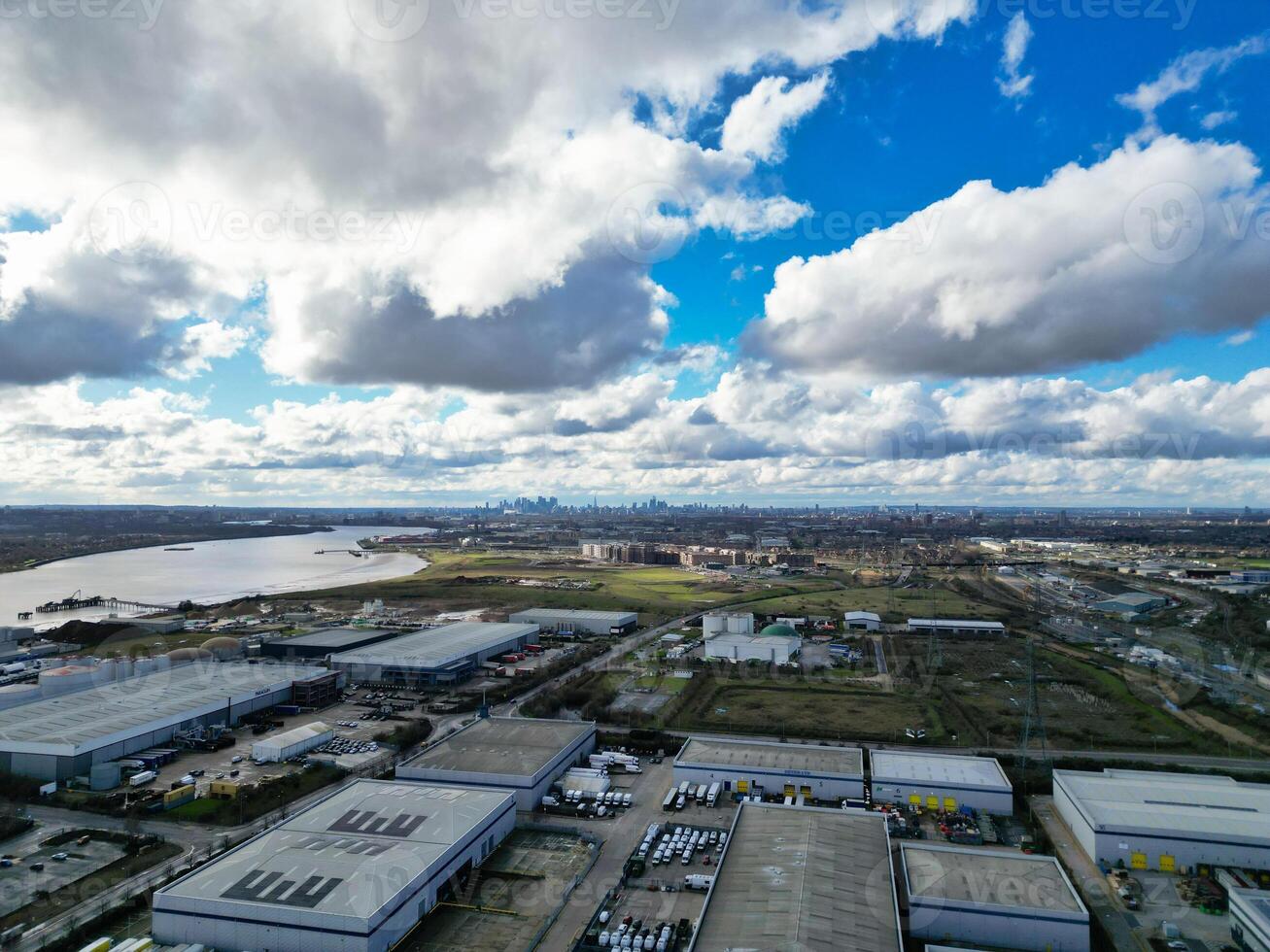 aérien vue de central dagenham Londres ville de Angleterre Royaume-Uni. Mars 2ème, 2024 photo