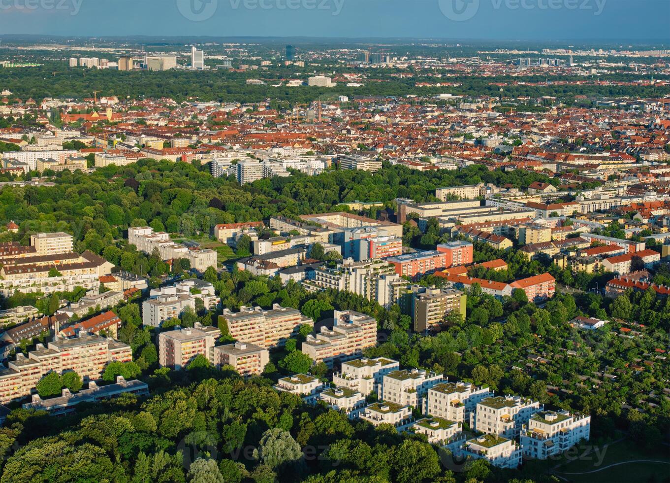 aérien vue de Munich. Munich, Bavière, Allemagne photo