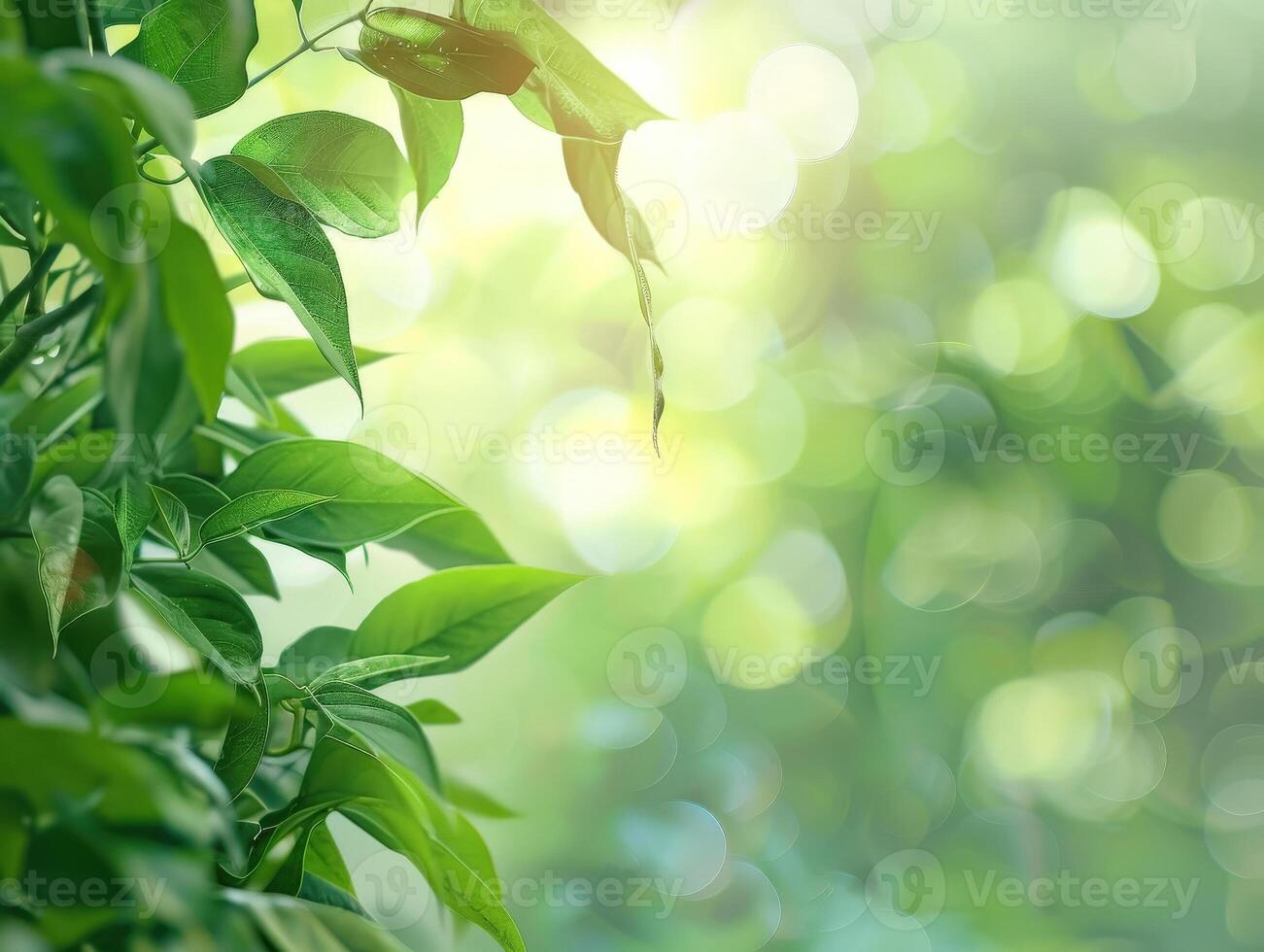 ai généré vert la nature Contexte photo