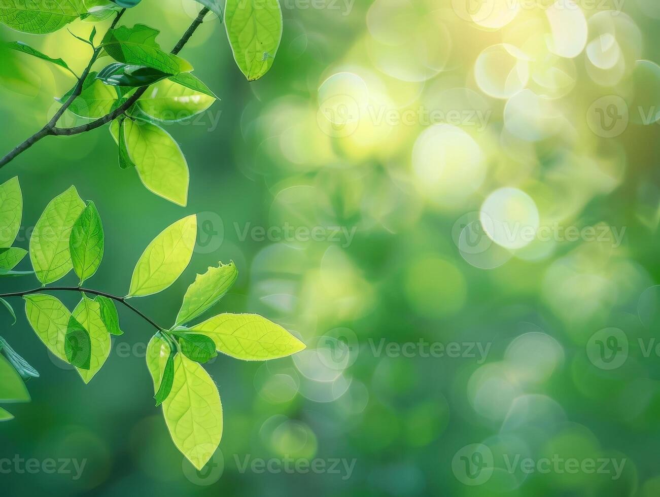 ai généré vert la nature Contexte photo