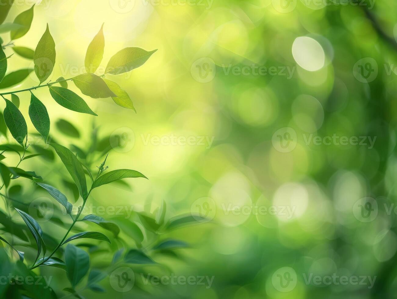 ai généré vert la nature Contexte photo