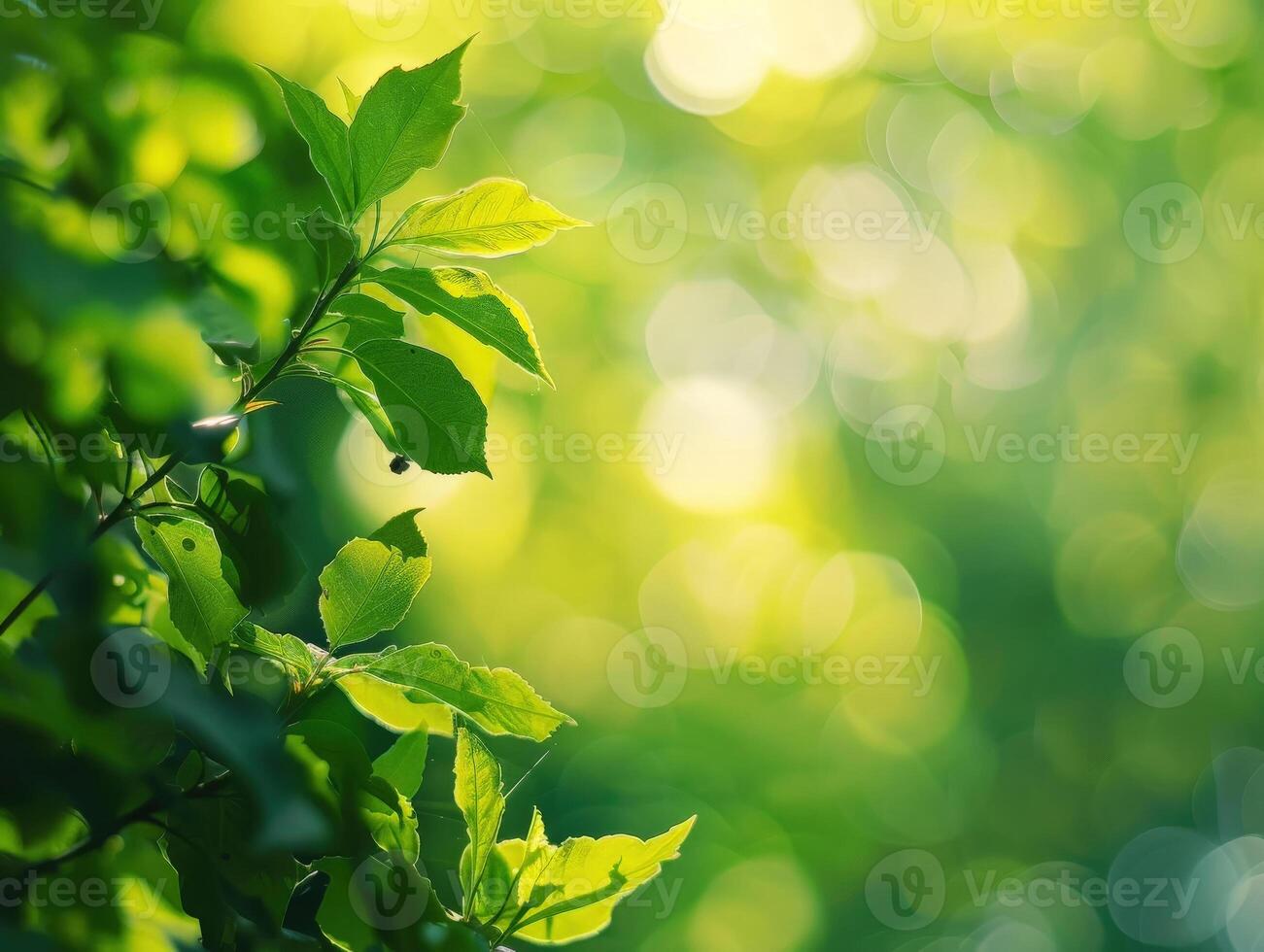 ai généré vert la nature Contexte photo