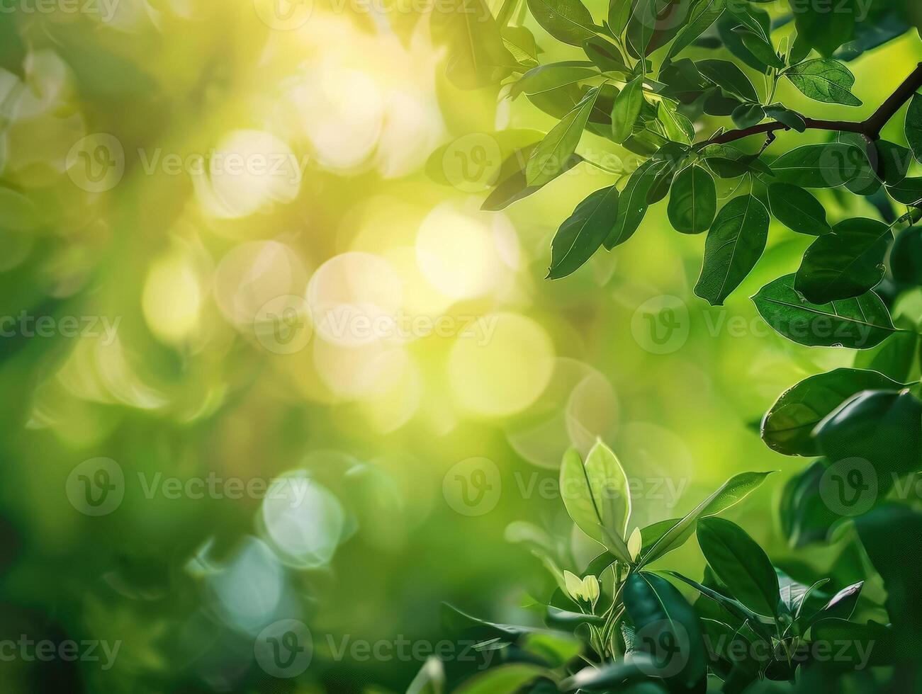 ai généré vert la nature Contexte photo