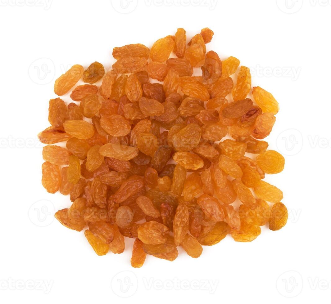 raisins secs isolé sur blanc photo