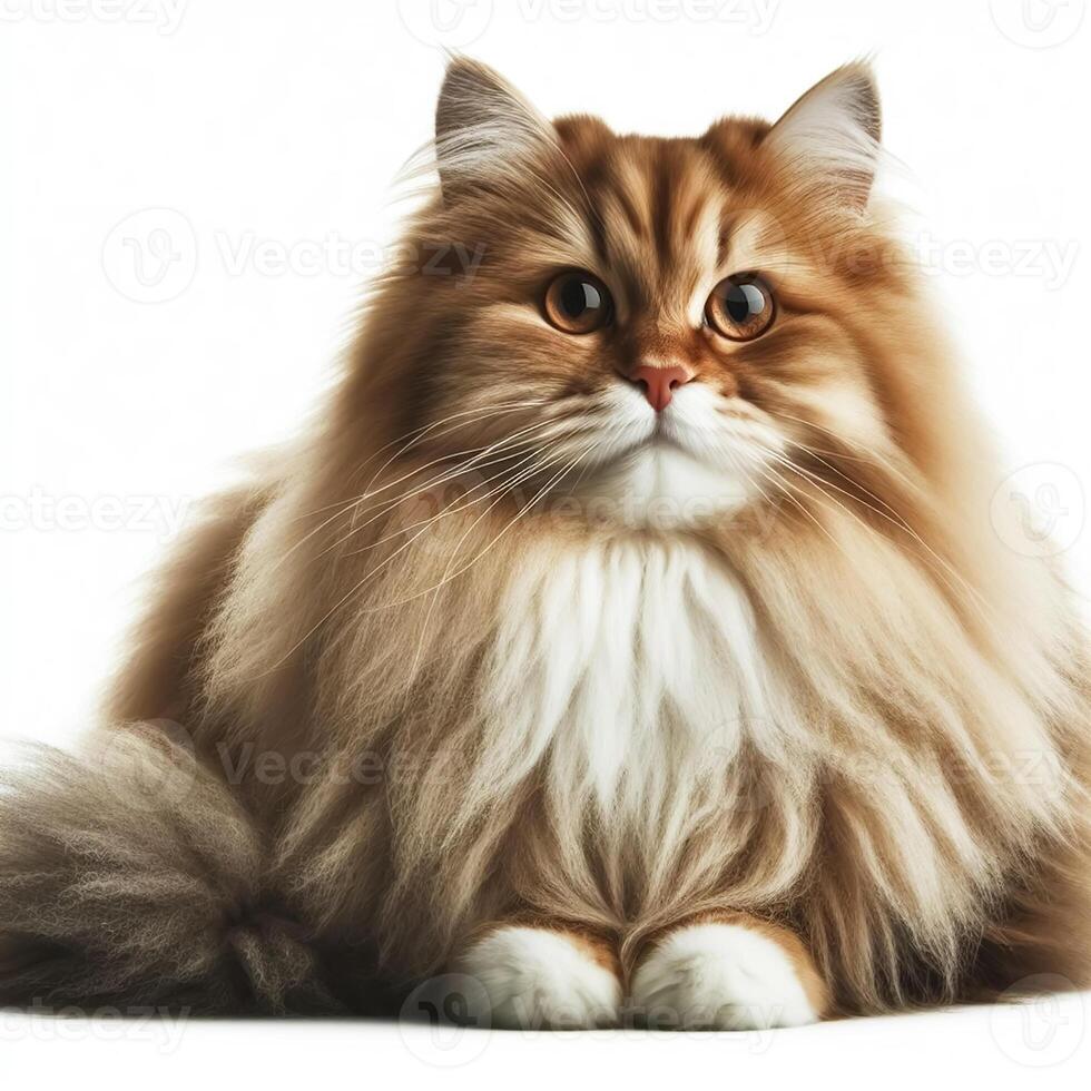 ai généré adorable et velu persan chat photo
