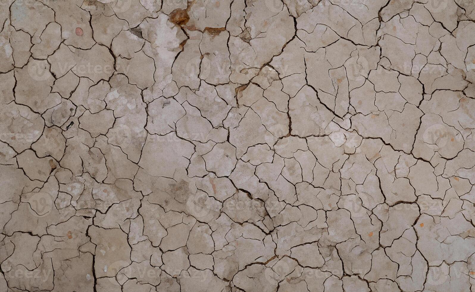 le sol fissuré comme une résultat de le sécheresse, lequel a été causé par le sec saison séchage en dehors le sol. photo