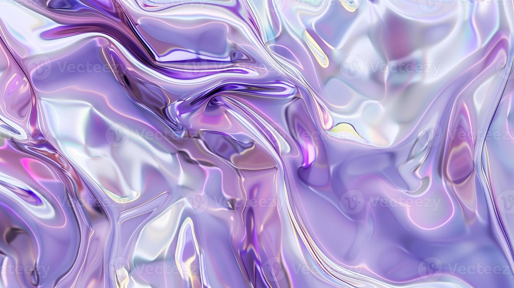 ai généré une numérique art Contexte de violet et blanc iridescent liquide, création un abstrait modèle avec fluide formes et chatoyant reflets. généré par artificiel intelligence. photo