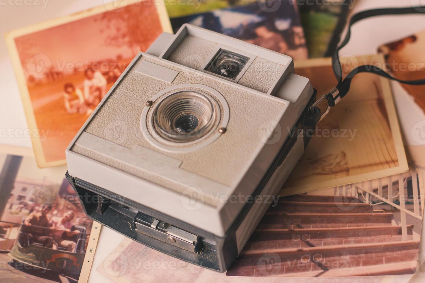 ancien caméra et photo album