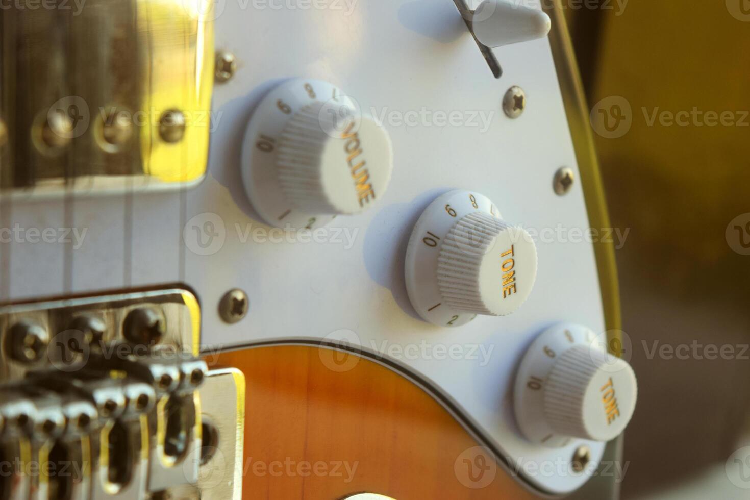 guitare bouton avec Ton et le volume utilisé à régler le du son photo