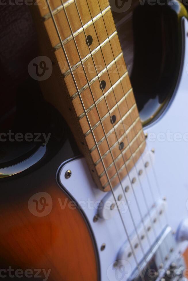 une très charmant sunburst Couleur guitare photo