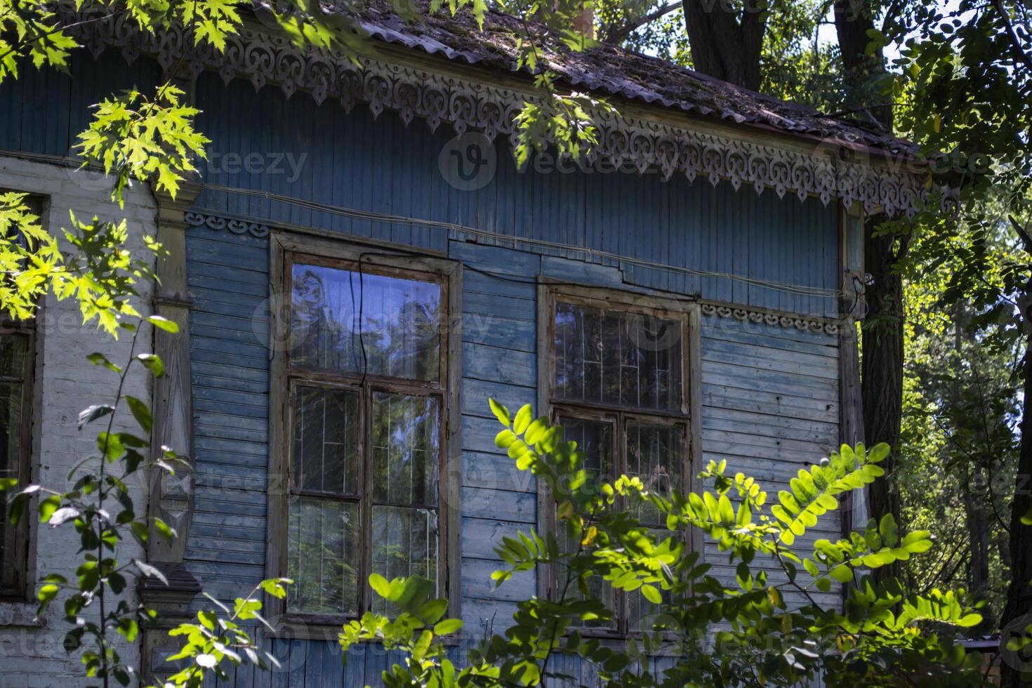 détail de ancien maison. photo