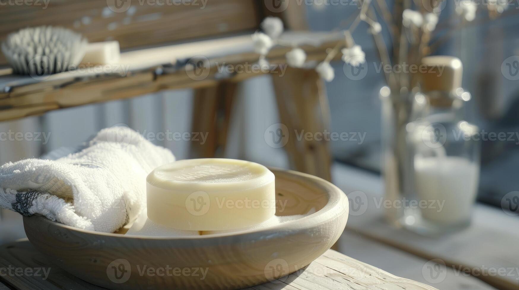 ai généré rond en forme de savon photo