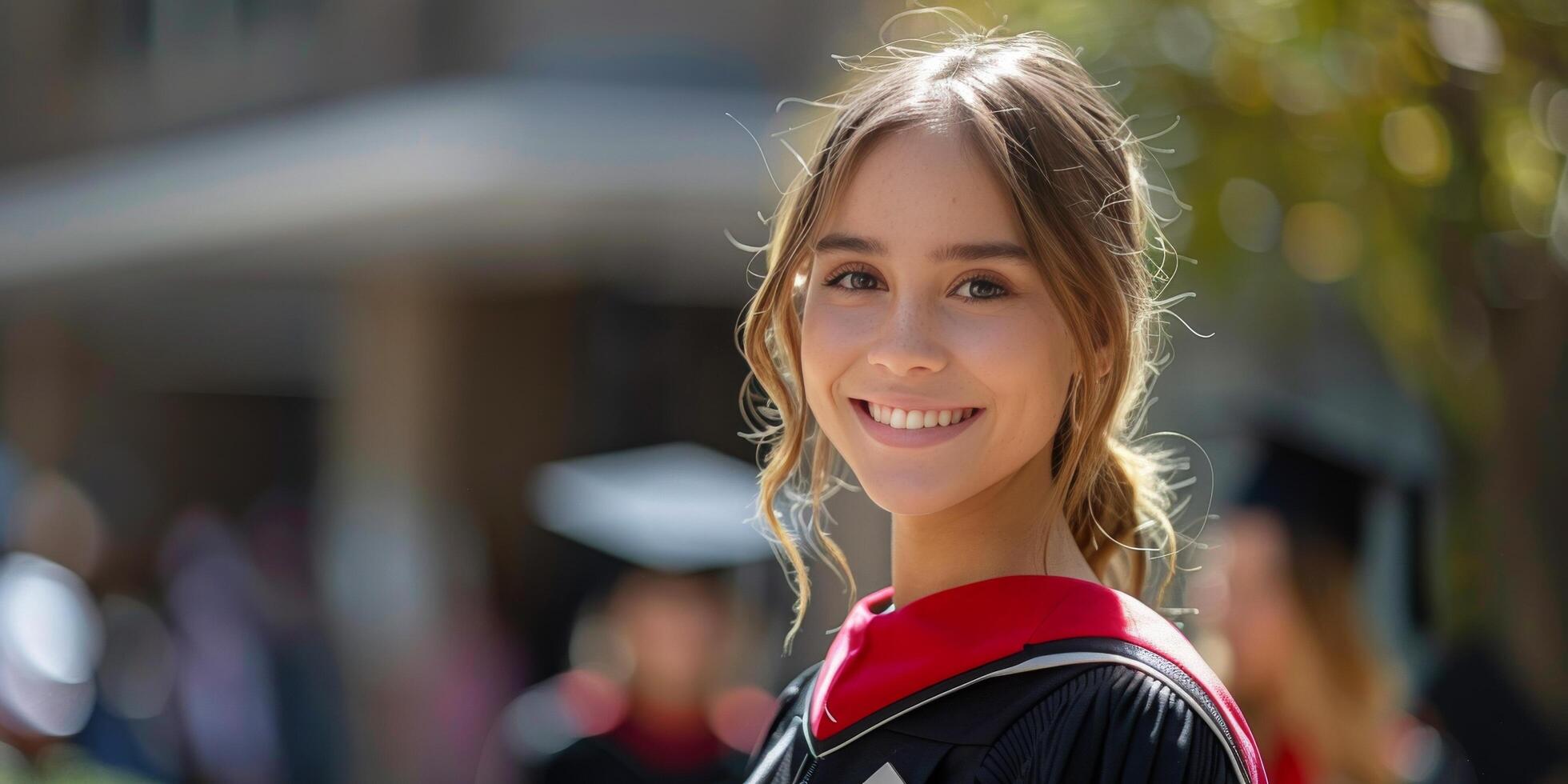 ai généré souriant pom-pom girl dans uniforme photo