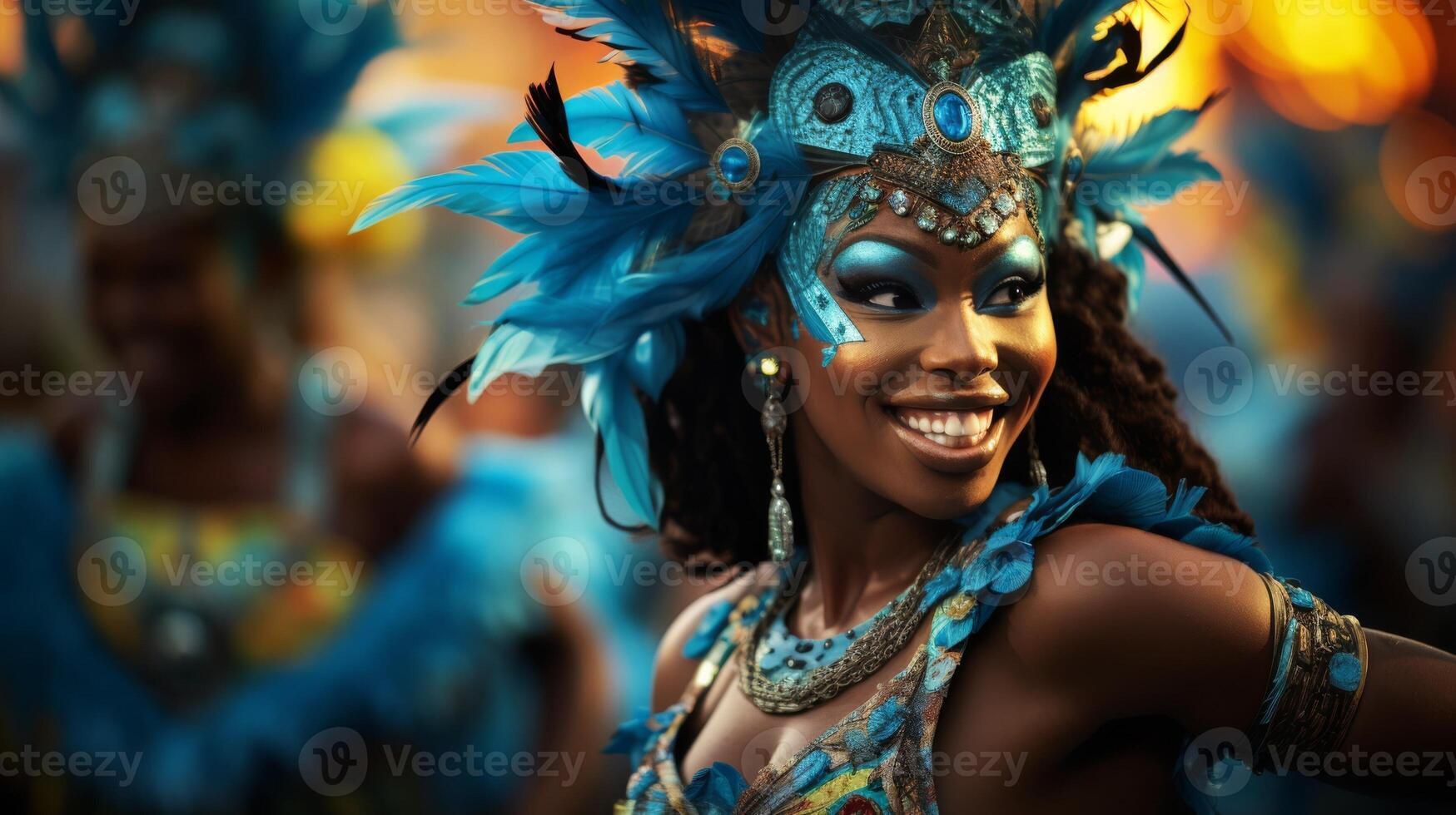 ai généré carnaval dans Rio, samba danseurs dans vibrant costumes photo