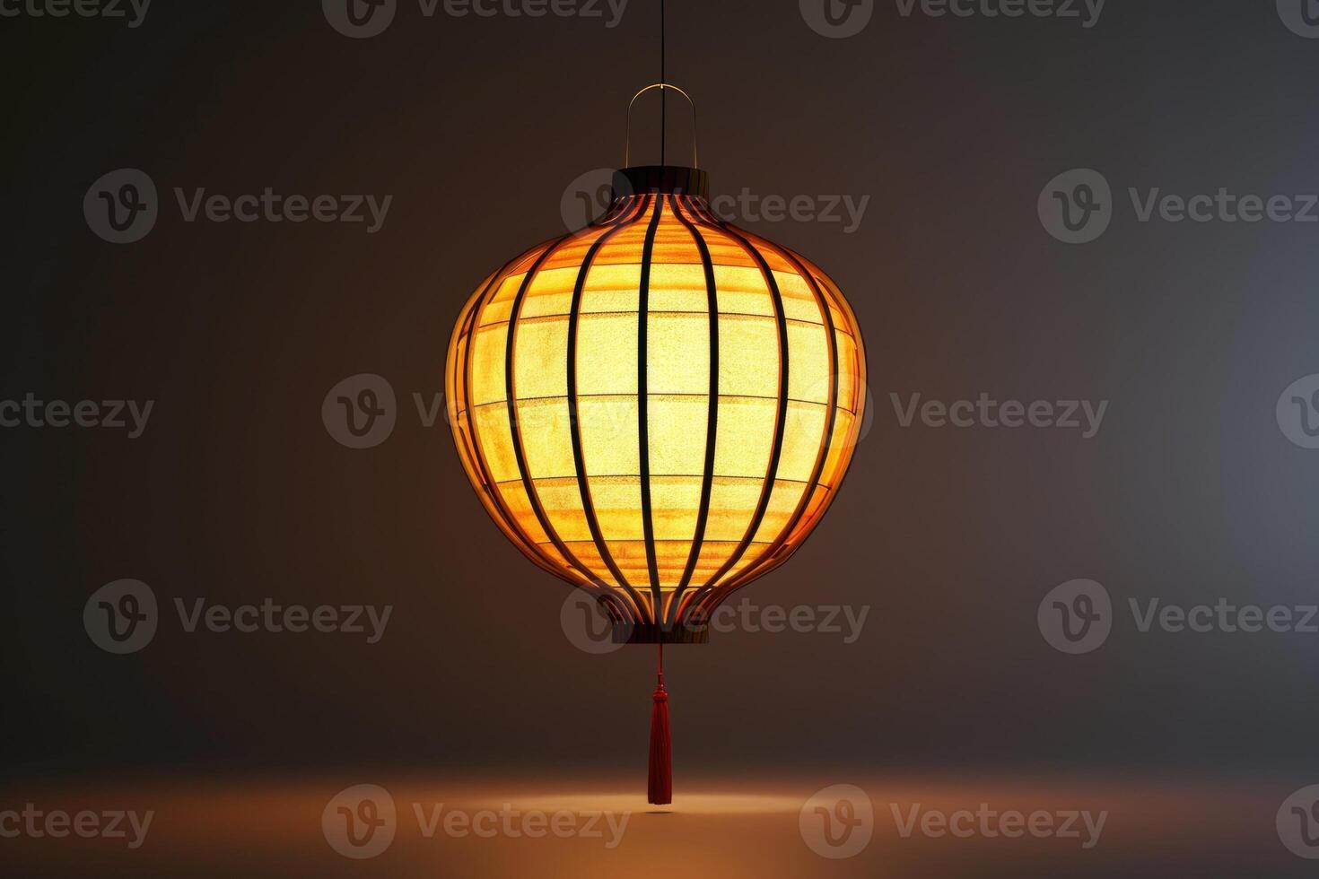 ai généré chinois traditionnel rouge lanterne photo