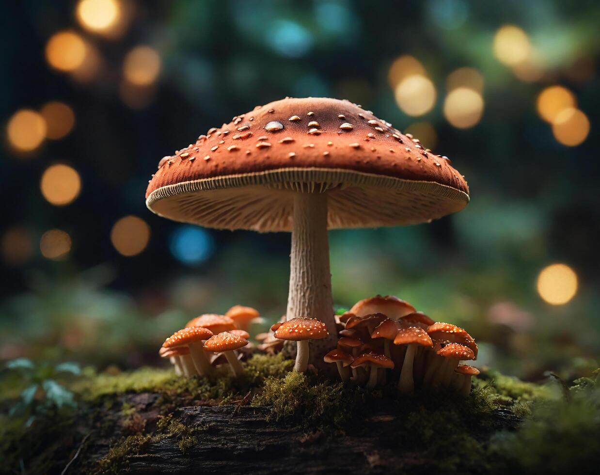 ai généré champignon dans Contexte photo