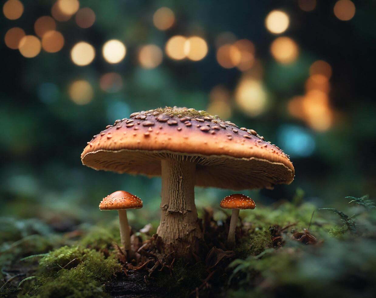 ai généré champignon dans Contexte photo