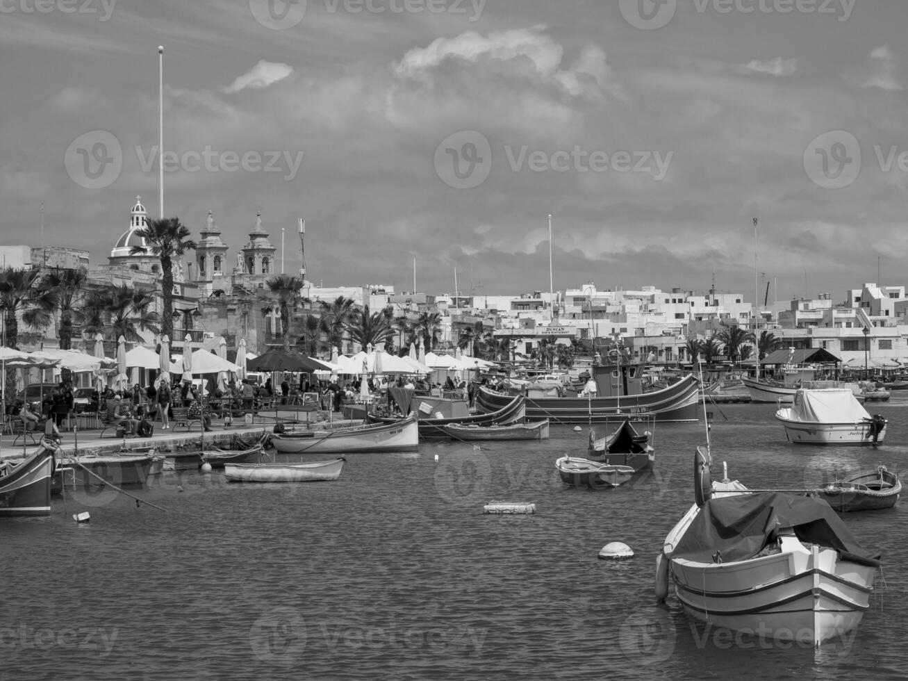 marsaxlokk sur Malte île photo