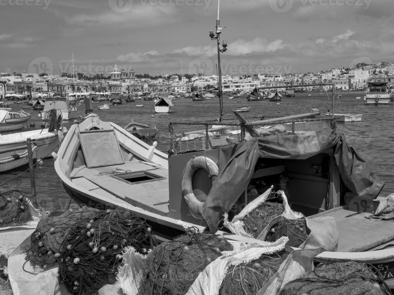 marsaxlokk sur Malte île photo